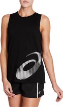Asics W Core Graphic Tank 2032B081-001, Vrouwen, Zwart, t-shirts, maat: M EU