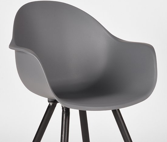 LABEL51 - Chaise de repas Luca - Anthracite