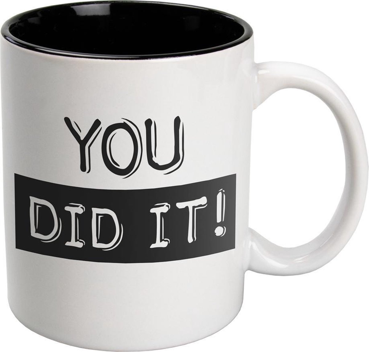 Zwart Wit Mok - You did it