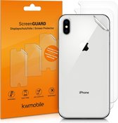 kwmobile 3x beschermfolie voor Apple iPhone XS Max - Transparante bescherming voor achterkant smartphone