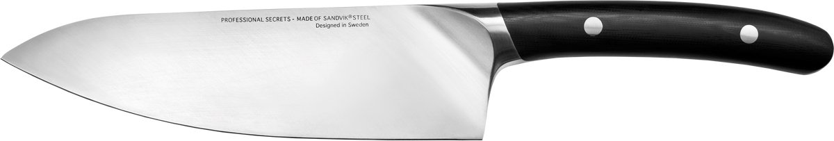 Professional Secrets - groot koksmes - big chef - zwart handvat