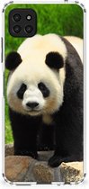 TPU Siliconen Hoesje Samsung Galaxy A22 5G GSM Hoesje met doorzichtige rand Panda