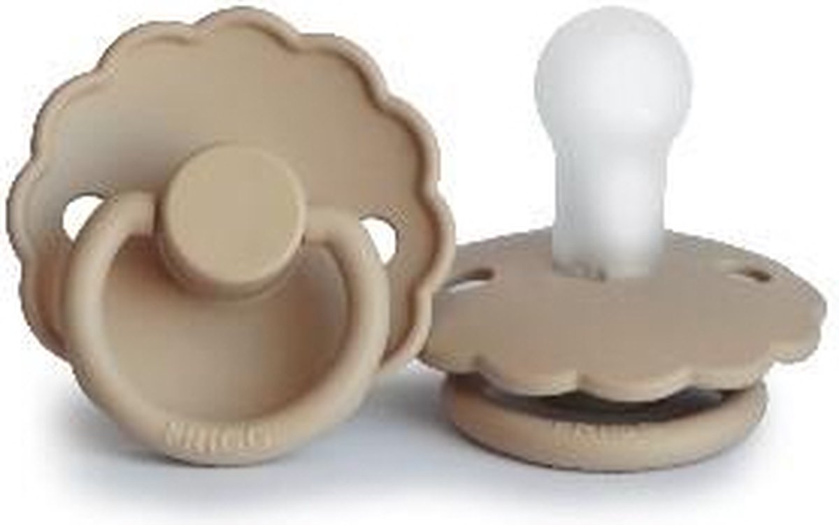 Goedkoopste Frigg Daisy Siliconen Fopspeen 0-6M | Croissant