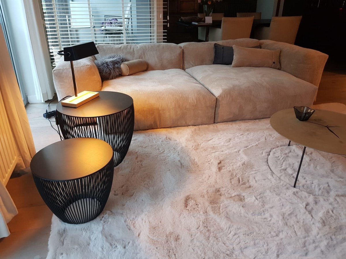 Hampton Soft Cream 12 - Premium zacht hoogpolig vloerkleed