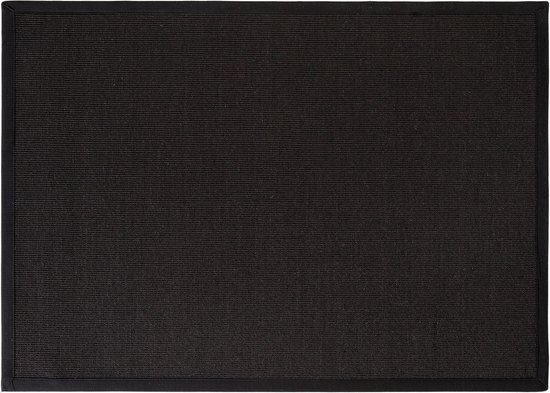 Premium 25 - Sisal vloerkleed in zwarte kleurstelling