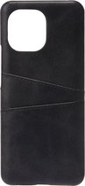Shop4 - Xiaomi Mi 11 Lite Hoesje - Harde Back Case Cabello met Pasjeshouder Zwart