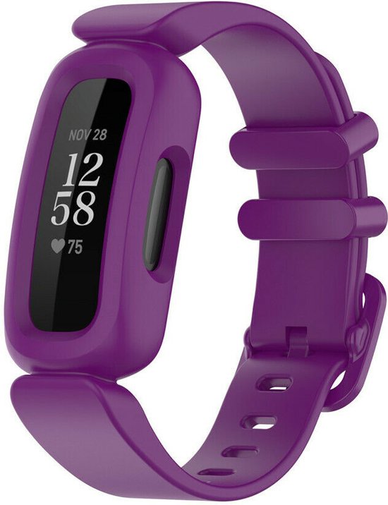 Bracelet en silicone Strap-it® Fitbit Ace 3 - pour enfant - violet | bol.com