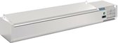 Polar G-serie opzetkoelvitrine met deksel 8x GN 1/4 | FA856