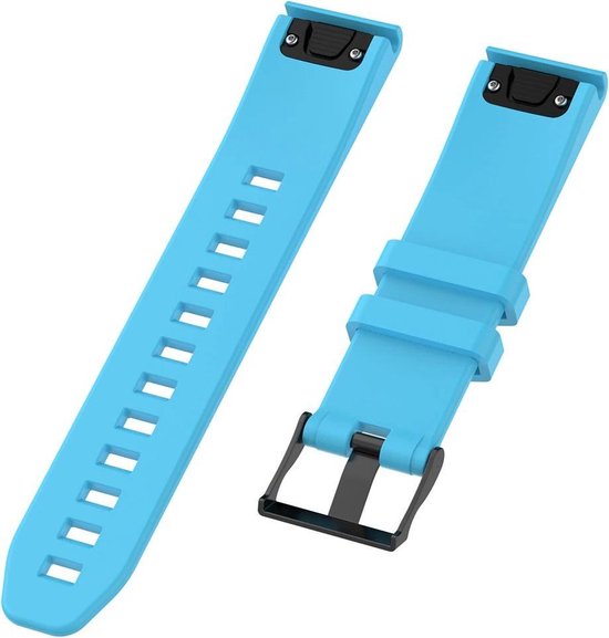 leer siliconen bandje - Zwart - Garmin Forerunner 745 / 935 / 945