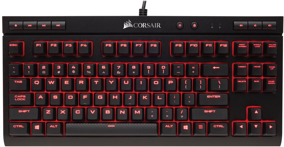 Corsair K63 Compact - Mechanisch QWERTY Gaming Toetsenbord - Cherry MX Red