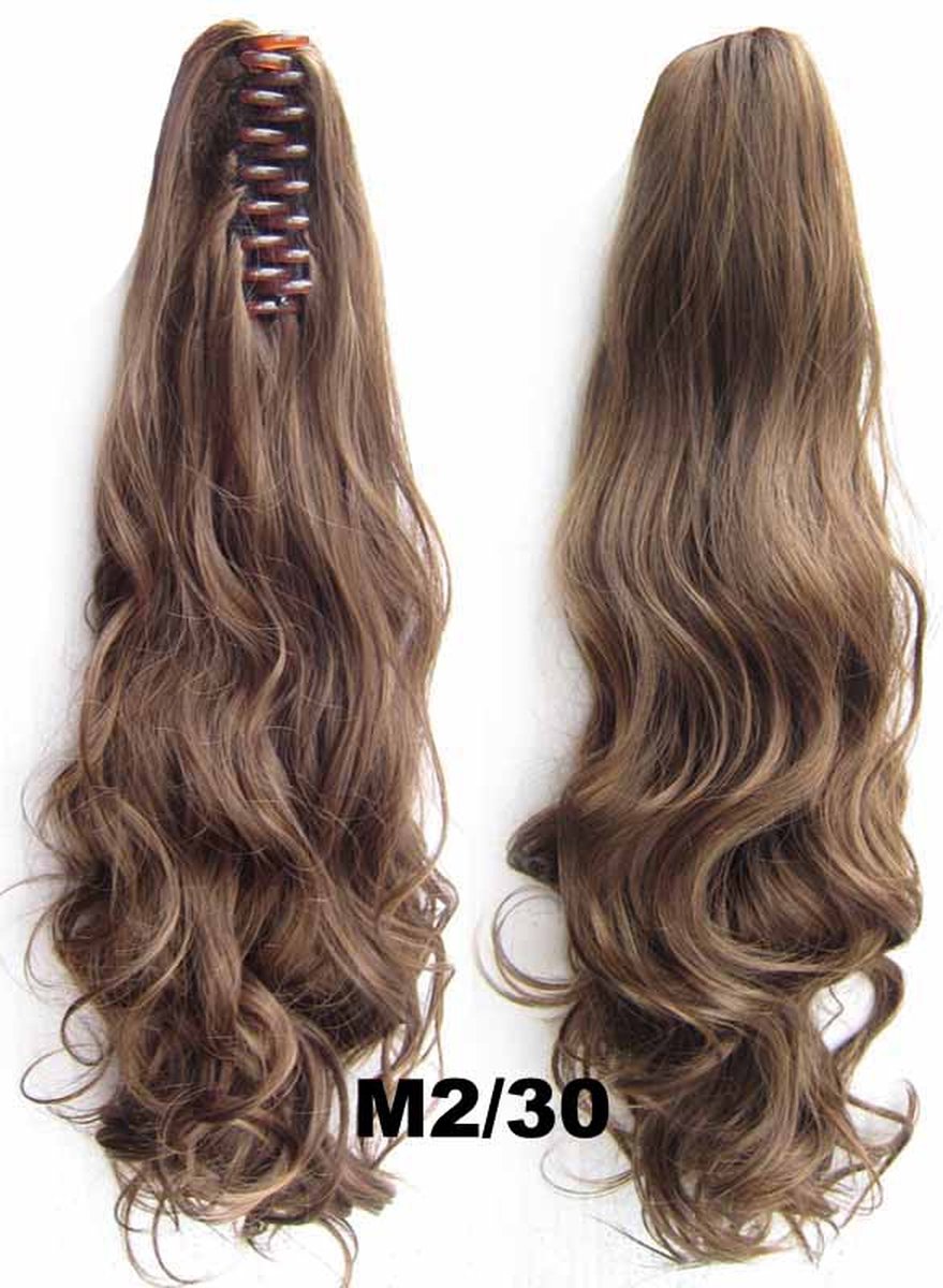 Brazilian Paardenstaart - Ponytail Haar Extensions Wavy - Rood Bruin M2/30