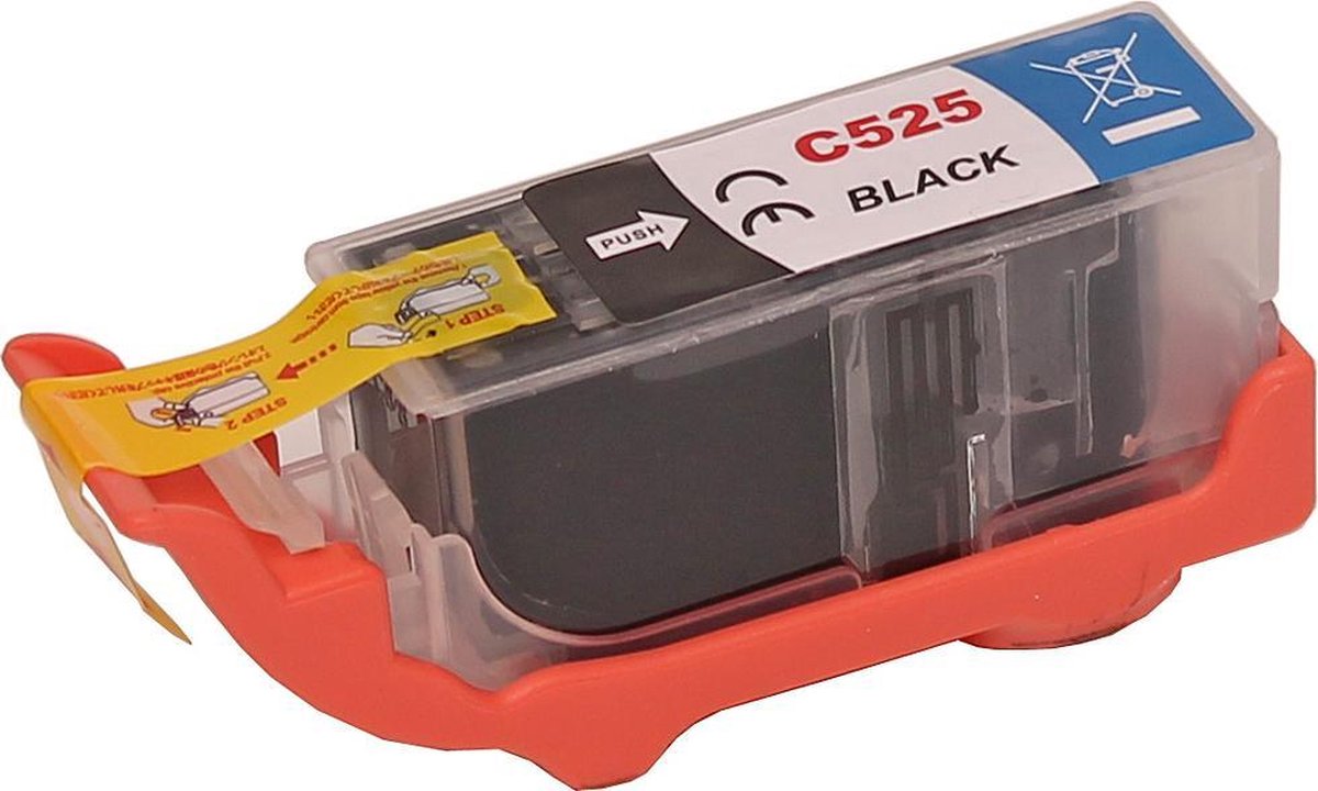 Image of ABC huismerk inkt cartridge geschikt voor Canon 525 PGBK PGI-525BK Foto zwart voor IP-4850 IP-4950 IX6550 5140 5150 5240 5250 5300 5340 5350 6150 6200 6250 8150 8200 8240 8250 MX710 MX715 MX885 M