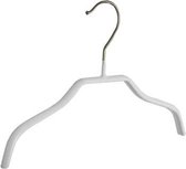 De Kledinghanger Gigant - 30 x Blouse / shirthanger metaal met witte anti-slip coating, 28 cm