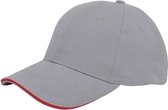 Niltons Pet Brushed Twill 58 Cm Katoen Grijs/rood One-size