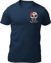 Cute Day Of The Dead - Gothic Kleding - Goth - Heren T-Shirt - Getailleerd - Katoen - Ronde Hals