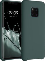 kwmobile telefoonhoesje geschikt voor Huawei Mate 20 Pro - Hoesje met siliconen coating - Smartphone case in blauwgroen