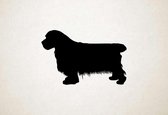 Silhouette hond - Clumber Spaniel - Clumber-spaniël - XS - 19x30cm - Zwart - wanddecoratie