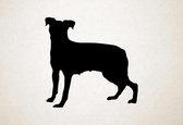 Silhouette hond - Danish Swedish Farmdog - Deense Zweedse Farmdog - XS - 25x25cm - Zwart - wanddecoratie