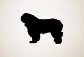 Silhouette hond - South Russian Ovcharka - Zuid-Russische Ovcharka - S - 44x60cm - Zwart - wanddecoratie