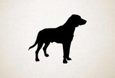 Silhouette hond - Estonian Hound - Estlandse hond - L - 75x87cm - Zwart - wanddecoratie