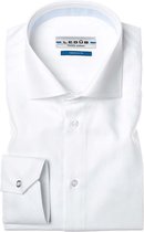 Ledub tailored fit overhemd - wit - Strijkvriendelijk - Boordmaat: 37