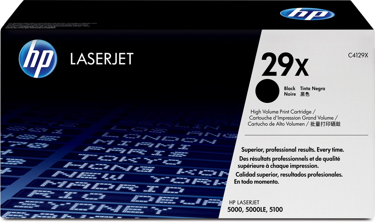 HP 29X - Tonercartridge / Zwart