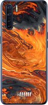 6F hoesje - geschikt voor OPPO A91 -  Transparant TPU Case - Magma River #ffffff