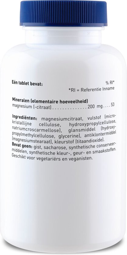 Orthica Magnesiumcitraat-200 (mineralen) - 60 Tabletten | bol.com