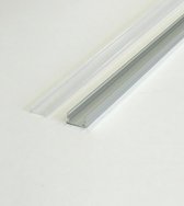 1m aluminium profiel voor LED-strip ondoorzichtige witte kap