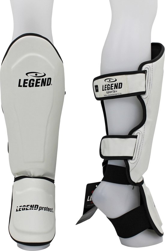 Protège-tibias kickboxing Legend Best White S