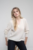 SOFT V-NECK SWEATER WOMEN | Beige