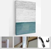 Set of Abstract Hand Painted Illustrations for Wall Decoration, Postcard, Social Media Banner, Brochure Cover Design Background - Modern Art Canvas - Vertical - 1960794199 - 80*60