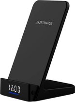 UltraQI 10W10080BC Draadloze oplader met Klok - Qi Wireless Charger Fast Charge 10W - Voor Samsung, Apple en andere Qi uitgeruste telefoons