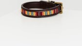 Kentucky Dogwear Hondenhalsband Handgeknoopt Parels - Oranje Mix XS - 37cm