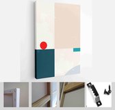 Set of Abstract Geometric Wall Art. Mid Century Illustration in Minimal Style for Wall Decoration Background - Modern Art Canvas - Vertical - 1875455965 - 40-30 Vertical