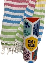 Hamamdoek - Take A Towel - rainbow - saunadoek - 90 x 170 - 100% katoen - pestemal - TAT 7