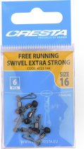 Cresta Free Running Swivel Extra Strong - Maat 16 - Zilver