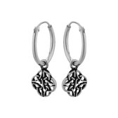 Zilveren oorbellen | Oorringen met hanger | Zilveren Oorringen met hanger, Keltische knoop