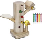 Magneten Speelgoed - Zinaps Montessori Toy, Magnetic Toy, Children's Game, 3 jaar, Woodpecker vangen spel, Montessori Toy, educatief speelgoed van 2 3 4 jaar jongens en meisjes ges