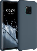 kwmobile telefoonhoesje voor Huawei Mate 20 Pro - Hoesje met siliconen coating - Smartphone case in leisteen
