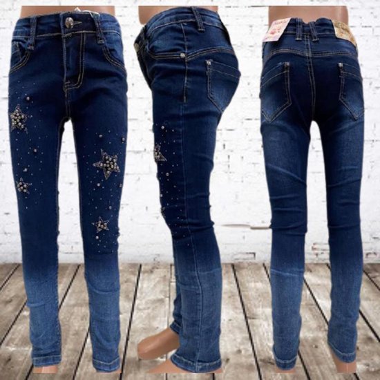 S&C Jeans filles avec étoiles 566 - 122/128