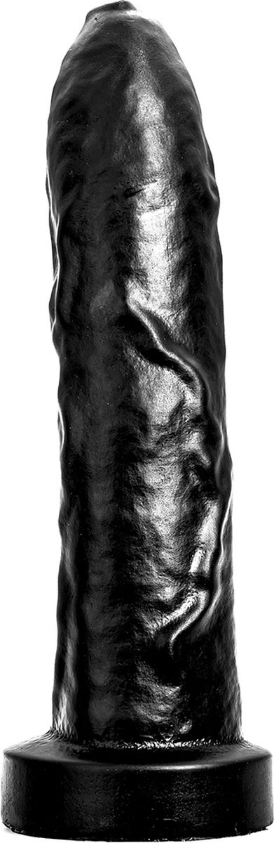 HUNG System Uncut Onbesneden Dildo 26 cm - Zwart