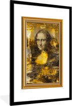Fotolijst incl. Poster - Mona Lisa - Da Vinci - Lijst - Goud - 80x120 cm - Posterlijst
