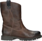 Sacha - Heren - Bruine leren boots met imitatiebont - Maat 43