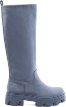 WELOVESHOES®  met Hak - Suedine - Blauw - Maat 36