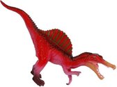 speelfiguur Spinosaurus junior 45 cm rood/roze