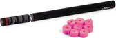 TCM FX - Confetti Kanon - Shooter - Confettikanon - Confettikanonnen - Handheld Streamer 80cm pink - Party Popper