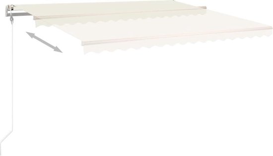 vidaXL Auvent vidaXL 400x350 cm Couleur crème
