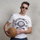 Masita | Casual T Shirt Heren - Shirt Korte Mouw - Wit - XXL