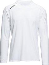 Masita | Sportshirt Heren & Dames - Lange Mouw - Avanti - QuickDry Technologie - WHITE - 128